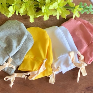 Newborn Scratch Mittens with Ties/Eczema Relief Mittens,Super Soft Cotton Mittens/Skin Protective Mittens for Infants/Special Care Baby Gift