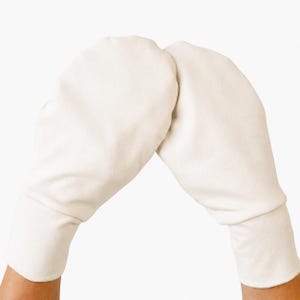 Bio-Baumwolle Ekzem Handschuhe / Handschuhe für besondere Bedürfnisse Weiß