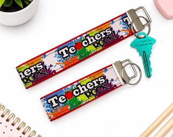 Teacher Appreciation  Keychain/ Back to School Educator Present/Guidance, Counselor Thank You Gift Key Wristlet