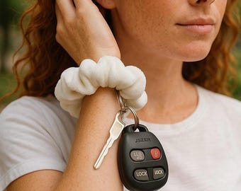 Llavero suave de yoga/Coleteros para ropa de rizo/ Pulsera con correa para amantes de los deportes/ Idea de regalo para un amante del yoga