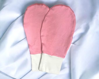 Adults Sleep Mittens/Organic Cotton Eczema Mittens/Special Needs Mittens for Women/Stay on Fingerless Gloves/Nightime Gloves for Elderly