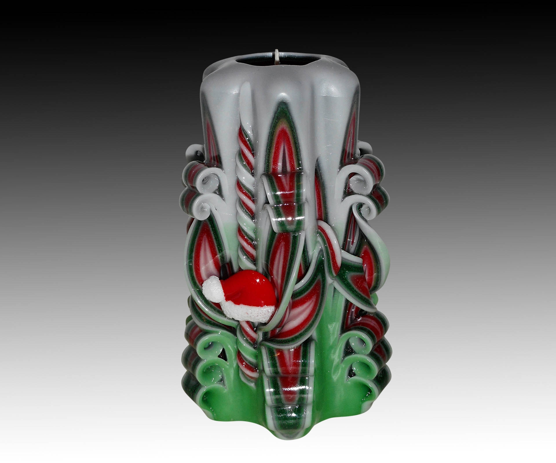 Christmas candle Santa candle Unique handmade gift Xmas Etsy