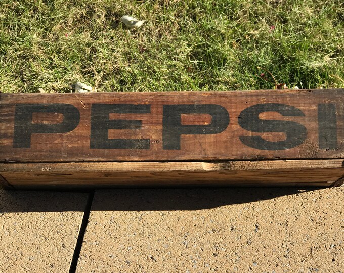 Pepsi Cola Vintage Wooden Soda Pop Shipping Container Moundsville WV Etsy