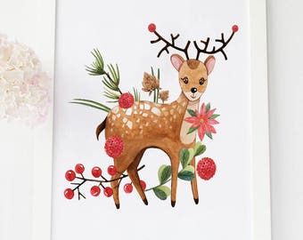 deer decor deer decal christmas woodland wreath christmas deer christmas deer decor christmas deer ornaments christmas nursery print - Christmas Deer Decor deer decor deer decal christmas woodland wreath christmas deer christmas deer decor christmas deer ornaments christmas nursery print - Christmas Deer Decor