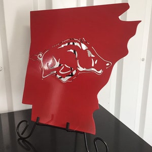Metal Licensed Metal State of Arkansas W/razorback - Etsy