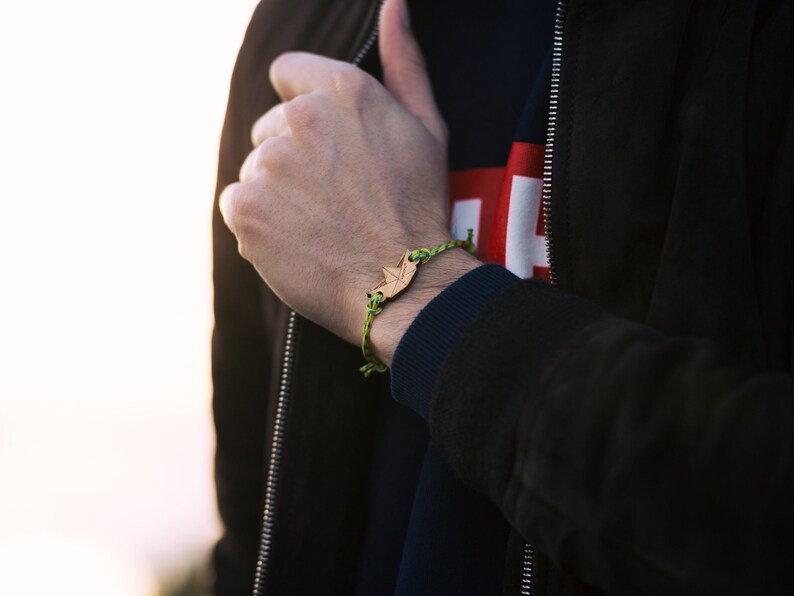 sea life Paper boat Kemono bracelet wood edition