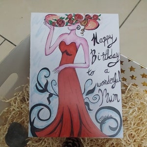 Birthday Card, Mum, Mother, mum's birthday gift, Personalised Card, Personalized Card,Hand painted, birthday Gift for mum, Custom cards
