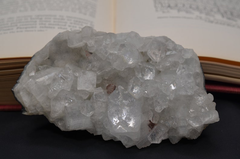 Clear Apophyllite cluster image 1
