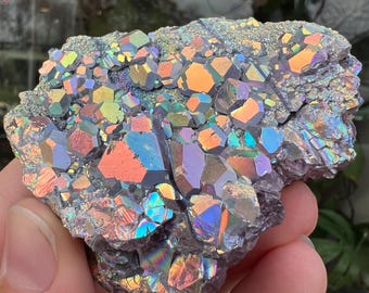 Rainbow Aura Fujian Fluorite, Purple fluorite, raw