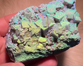 Color-changing Green-blue English Fluorite From the Cousin Jack