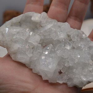 Clear Apophyllite cluster image 5