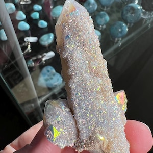 Stunning Angel aura fairy spirit Quartz cluster, cactus quartz