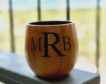 Whiskey Barrel Cup Engraved Groomsman Gift Wedding Party Barware Personalized Oak Wood Tumbler Custom Dad Birthday Present Rustic Whisky
