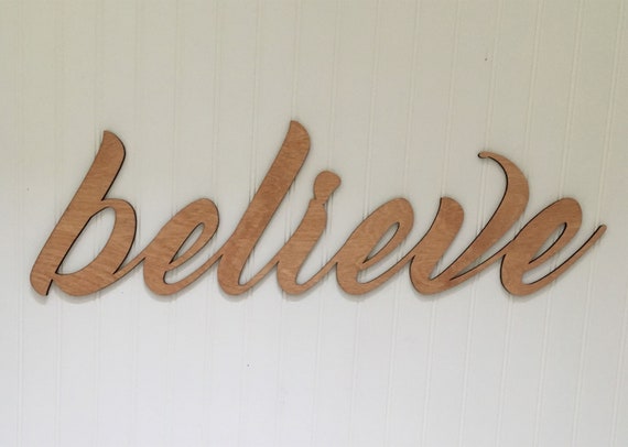 Believe Wood Letters Wall Hanging Wall Art Plaque Farmhouse Etsy