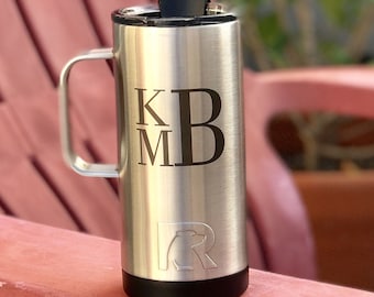 Personalized Coffee Cup, Monogram RTIC To Go Cup, Custom Coffee Mug With  Handle, Custom Insulated Cup, Personalized Tumbler