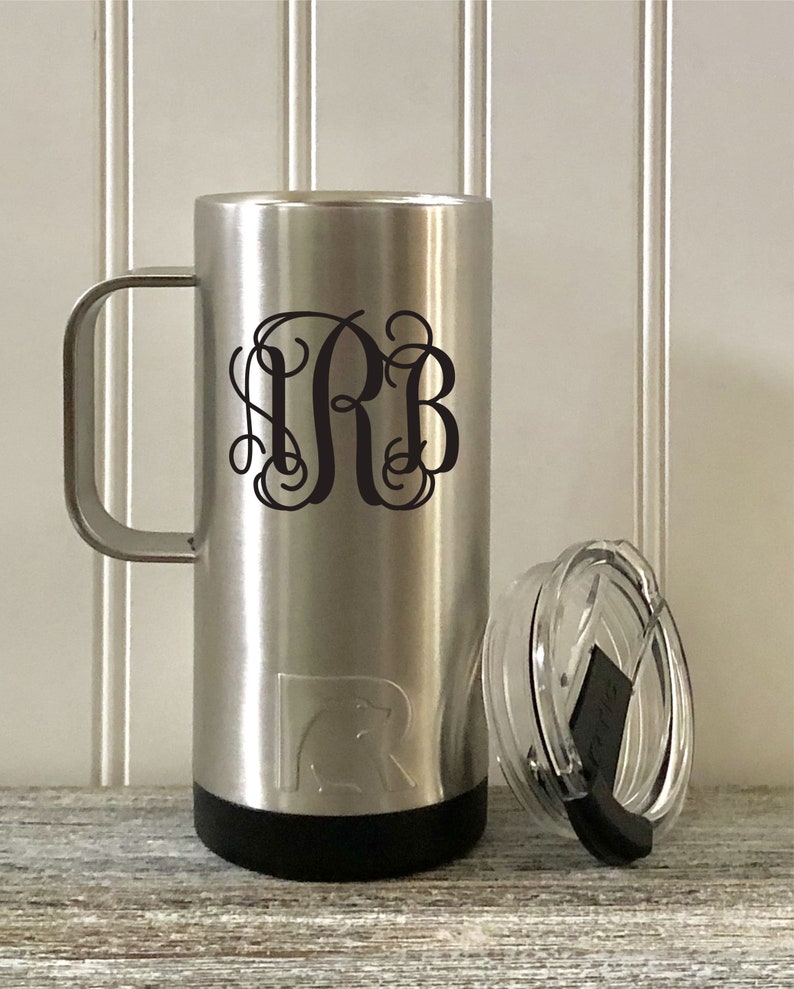 Personalized Travel Coffee Cup Monogram Stainless Steel with Etsy