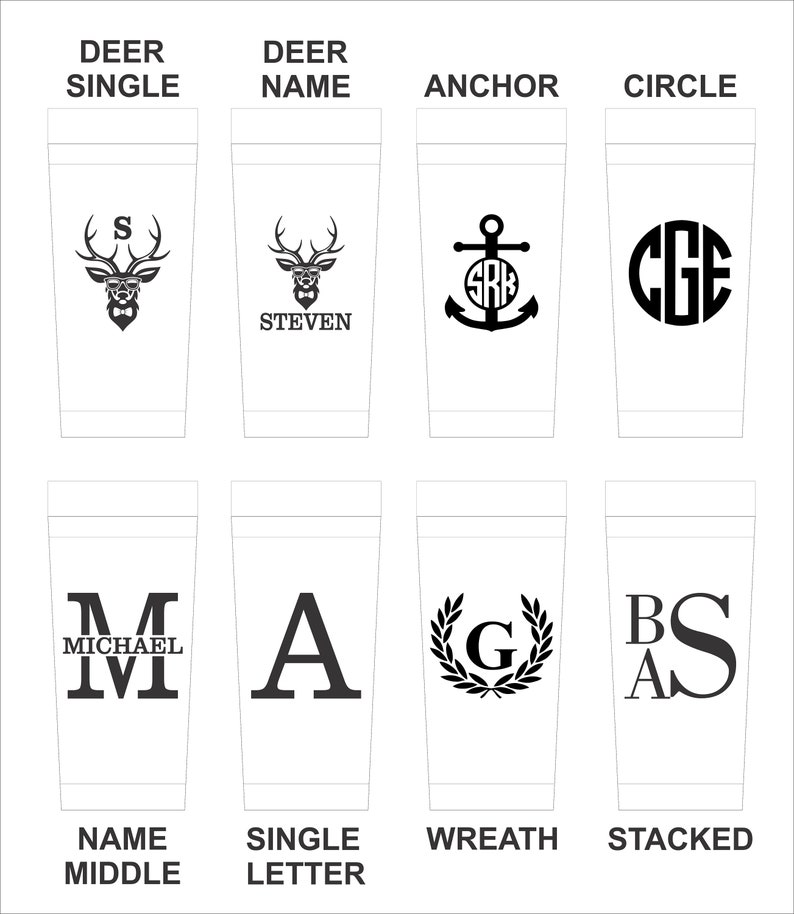 Personalized 15 oz Bamboo Tumbler Insulated Stainless Steel | Etsy