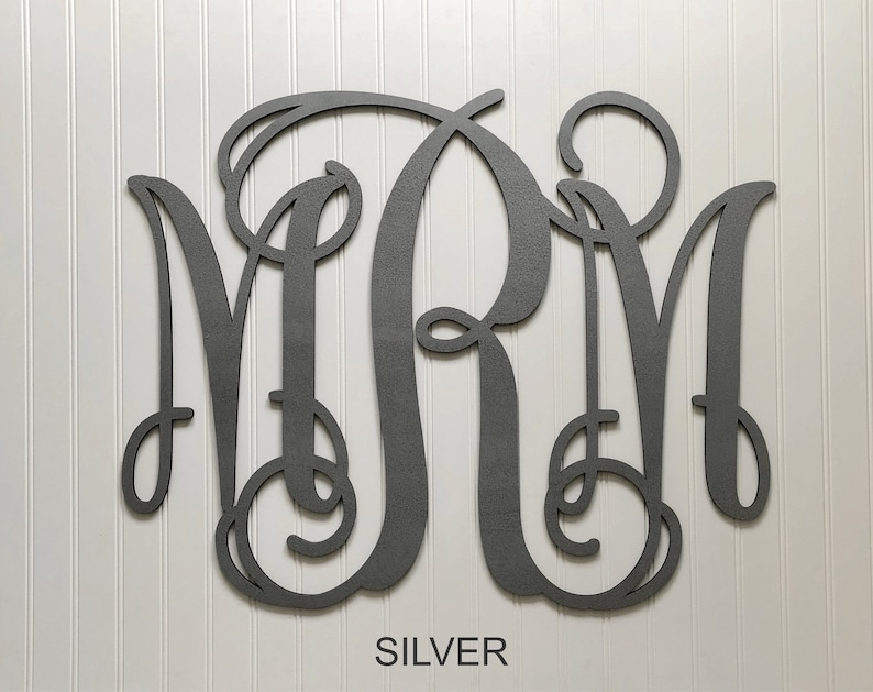 Personalized Monogram Wall Hanging Wooden Initials Custom Etsy