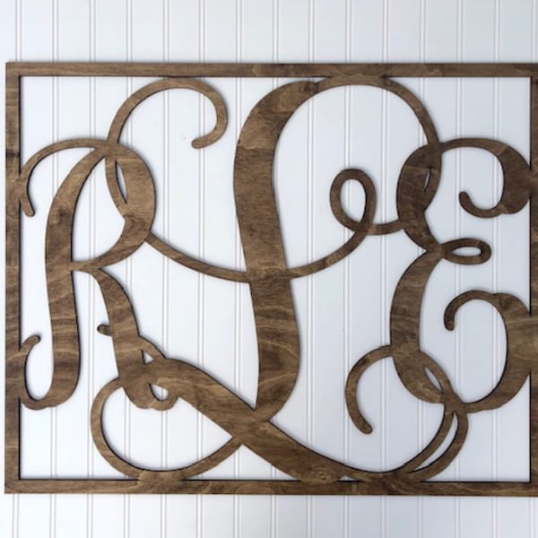 Monogram Wall Decor, Custom Wall Hanging, Personalized Wood Wall Plaque, Custom Wood Letters, Hanging Wall Sign, Nursery Sign, Family Name