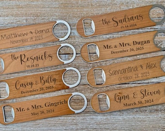 Personalized Bottle Opener, Wedding Favor, Engraved Bottle Opener, Groomsmen Gifts, Bulk Guest Gift