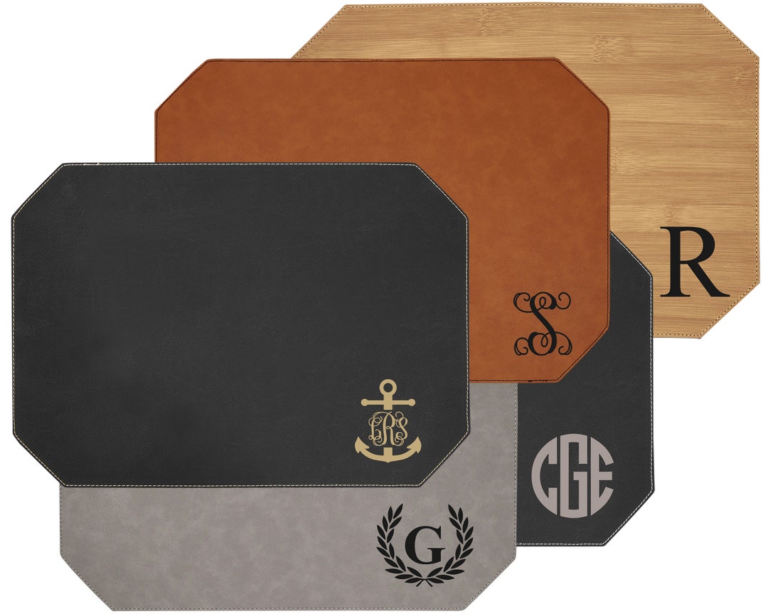 Personalized Placemats, Engraved Gift, Bamboo Placemat, Wedding