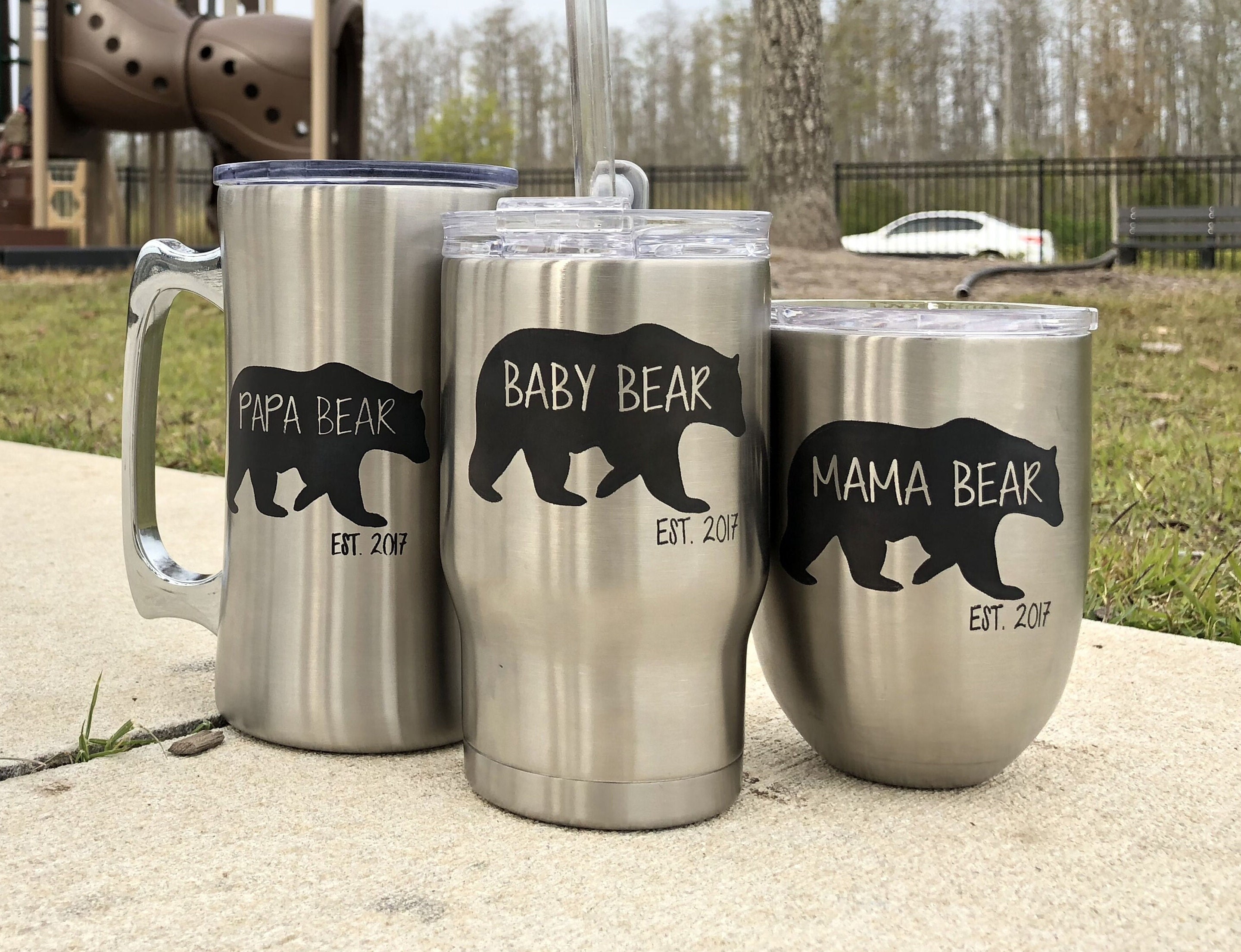 Mama and Mini Tumbler Set - Insulated Stainless Steel Spill Proof