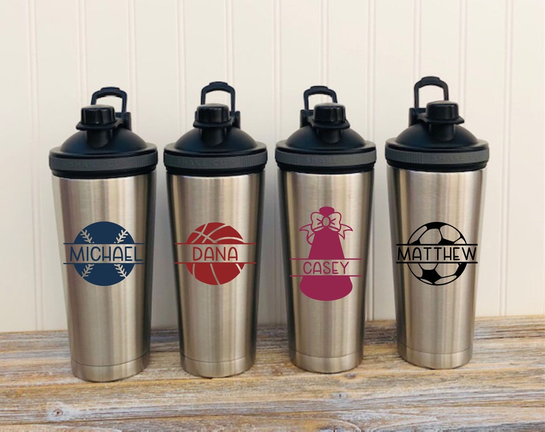 Custom Sports Shaker Bottle, Stainless Steel Kids Water Bottle, Custom ...