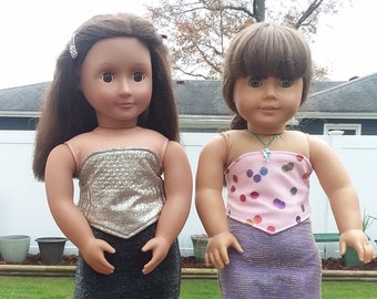 Mermaid outfits for 18 inch dolls. These outfits will fit American Girl and Our Generation dolls.