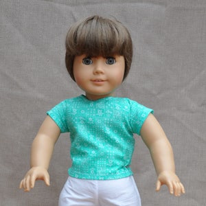 Top and pants outfit for 18&quot; dolls, including American Girl