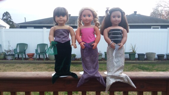 Mermaid Outfits for 18 Inch Dolls. These Outfits Will Fit American Girl and Our Generation Dolls. Etsy