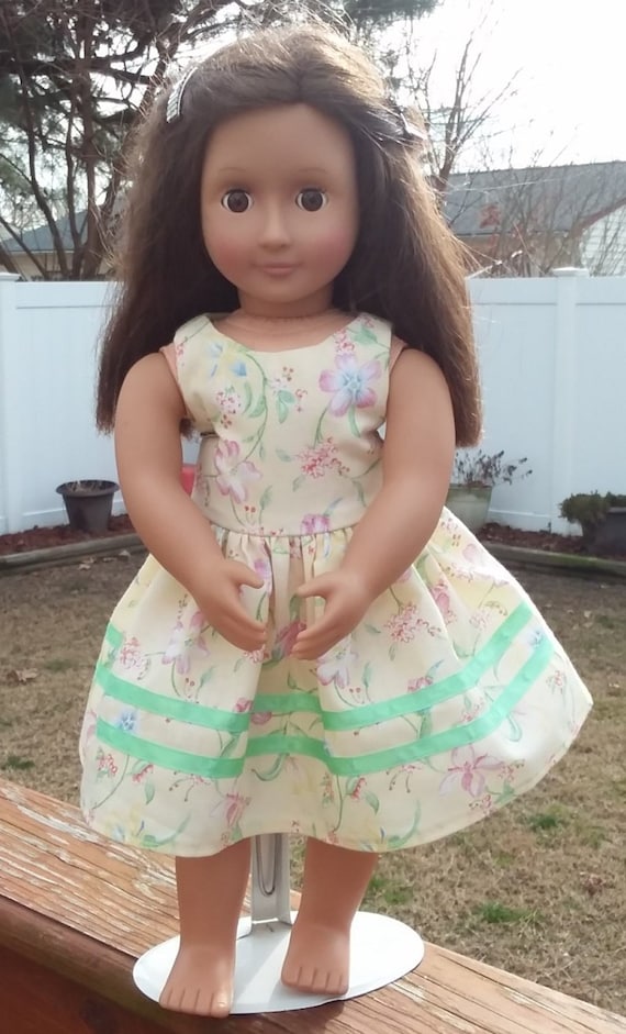 our generation doll green dress Andie Long Sleeve Bridesmaid Dress in Sage main image 0