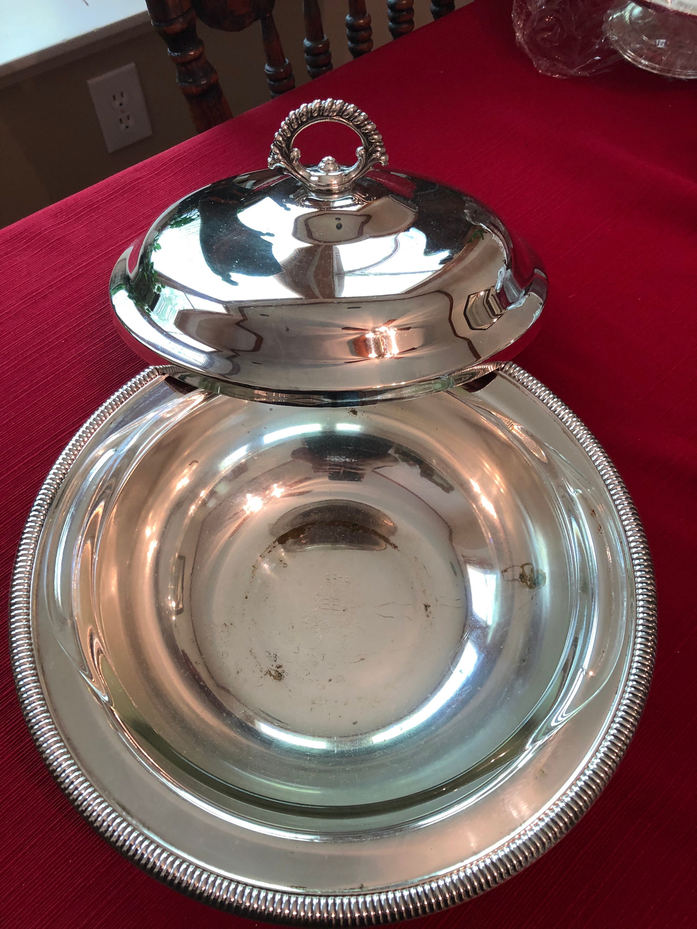 EALES 1779 Covered Silver Serving Bowl Etsy