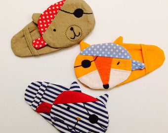 Discount! Eye patches Fancy Pirate for glasses (ablyopia, lazy eye).