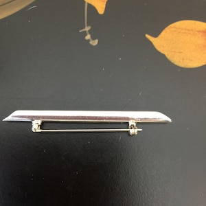 Tube Silver Brooch