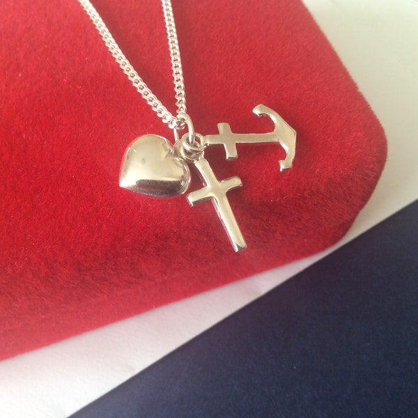 Cross Anchor Heart Etsy