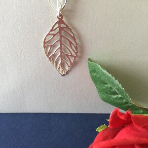 Leaf SILVER Pendant Necklace