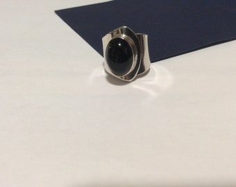 Silver Onyx Ring