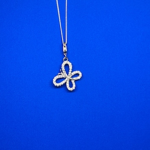 Sterling silver butterfly necklace- Butterfly pendant- Butterfly necklace- gift for her