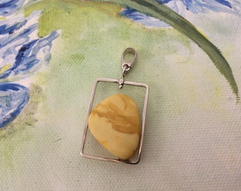 Amber Silver Pendant