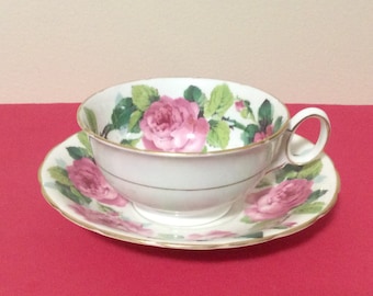 Teacup and Saucer STATFOREST England Bone China