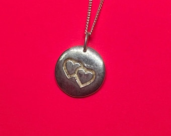 ハートネックレス シルバー、925スターリングシルバー ハート