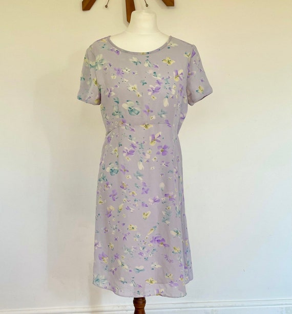 Vintage Laura Ashley 1990’s Duck Egg Blue Floral S