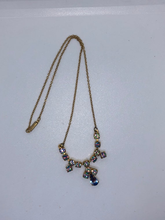 Vintage 1950’s Necklace, Vintage Aurora Borealis … - image 4