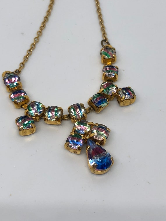 Vintage 1950’s Necklace, Vintage Aurora Borealis … - image 3