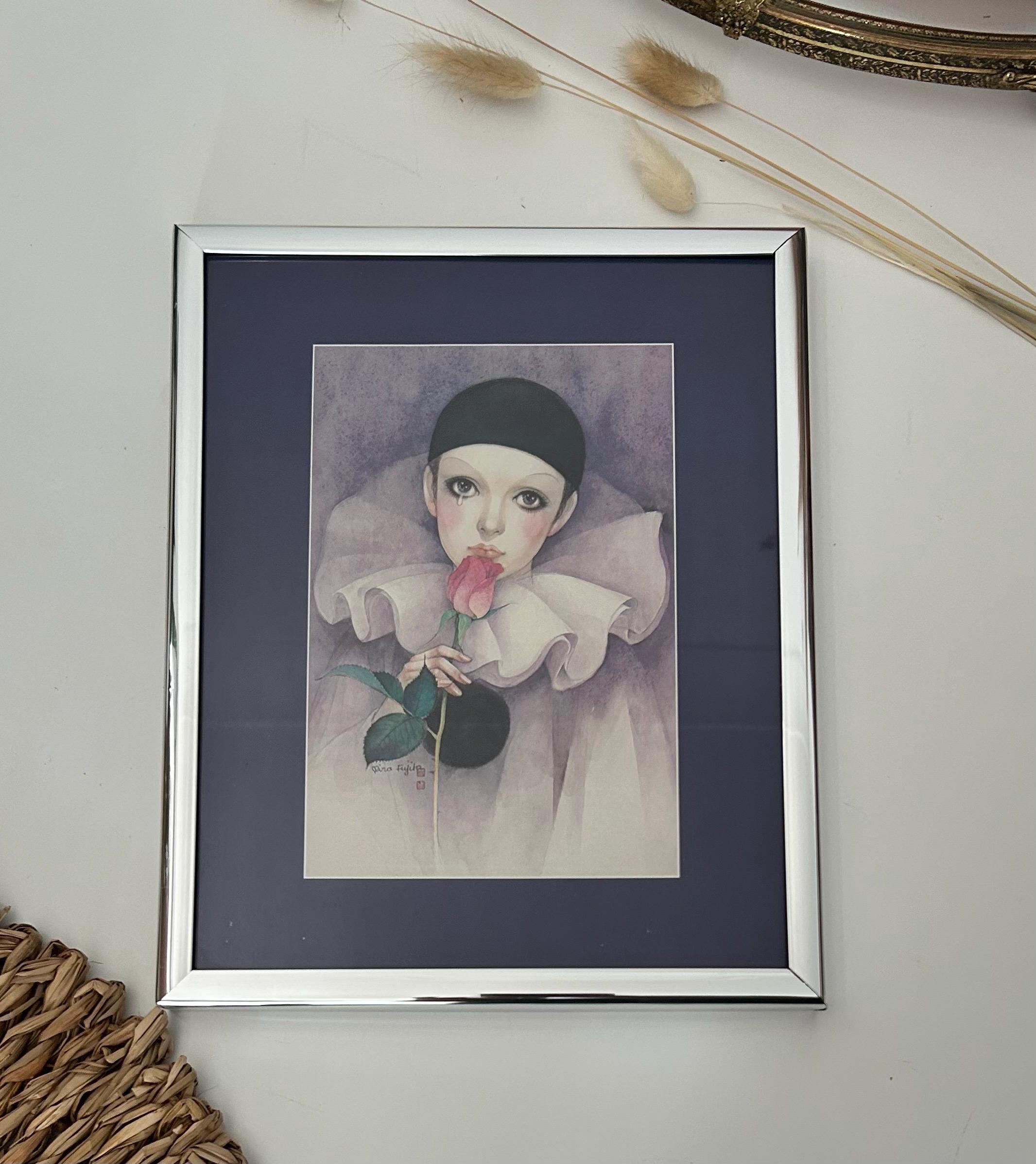 Pierrot painting - Etsy 日本