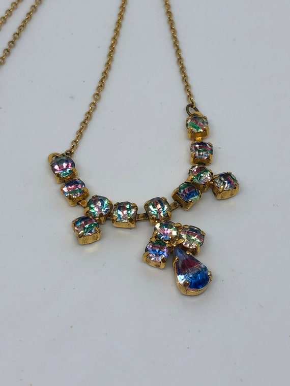 Vintage 1950’s Necklace, Vintage Aurora Borealis … - image 2