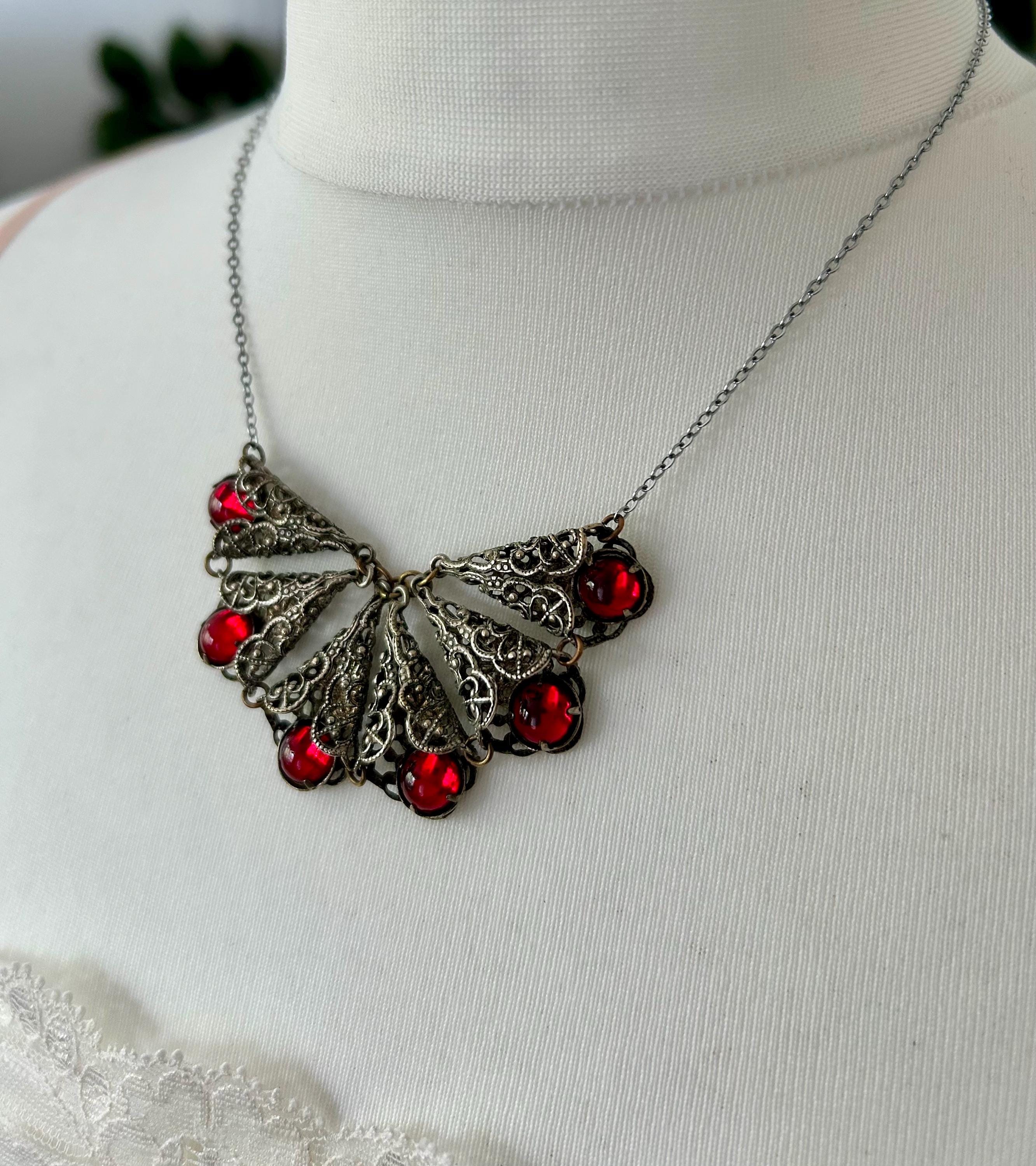 Vintage czech art deco necklace - Etsy 日本