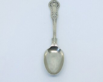 Vintage Silver Plated Spoon, Decorative Tea Spoon, Silver Cutlery, Tea Party, Embossed, Silver Stamped,