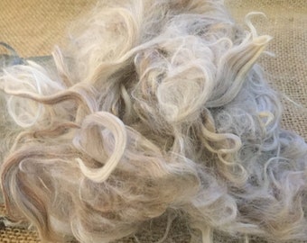 Suri Alpaca Fiber: 2oz Washed Wool for Felting & Bird Nesting