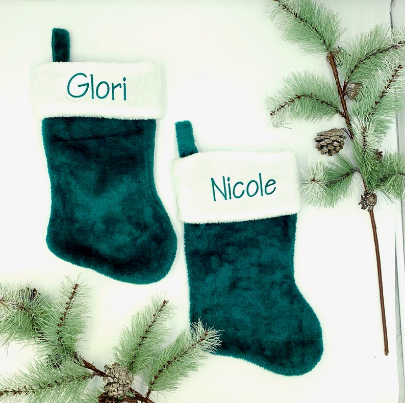 Monogrammed Tree Skirt and Stocking Set Newlywed Christmas Etsy